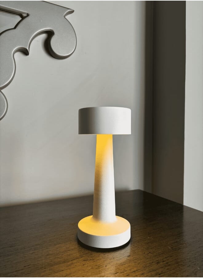 Evren Rechargeable Cordless Touch control Modern drum Table Lamp  - Image 3