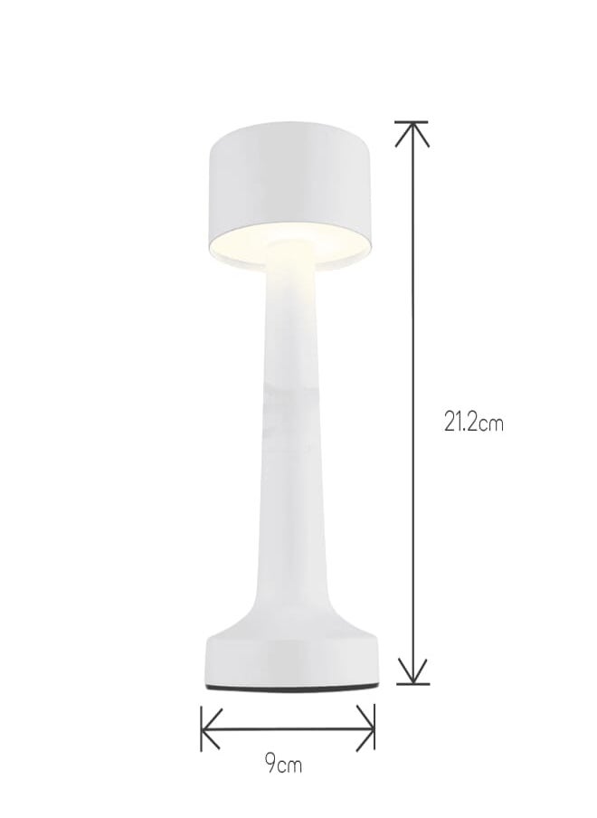 Evren Rechargeable Cordless Touch control Modern drum Table Lamp  - Image 4