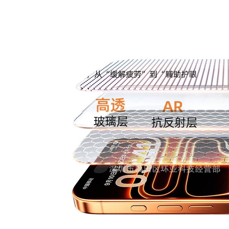 BB غطاء هاتف بGlass لـ iPhone 12 / 12 Pro مع حماية من السقوط ومضاد لبصمات الأصابع مع مقاوم للصدمات مع طلاء AR مضاد للانعكاس مع شبكة مقاومة للغبار باللون شفاف - Image 4