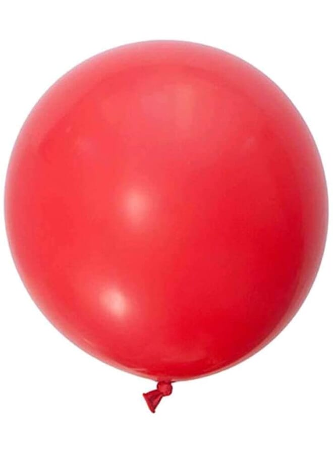 بارتي تايم قطعة واحدة من بالونات اللاتكس الحمراء الكبيرة لحفلات أعياد الميلاد مقاس 91.44 سم - Image 2