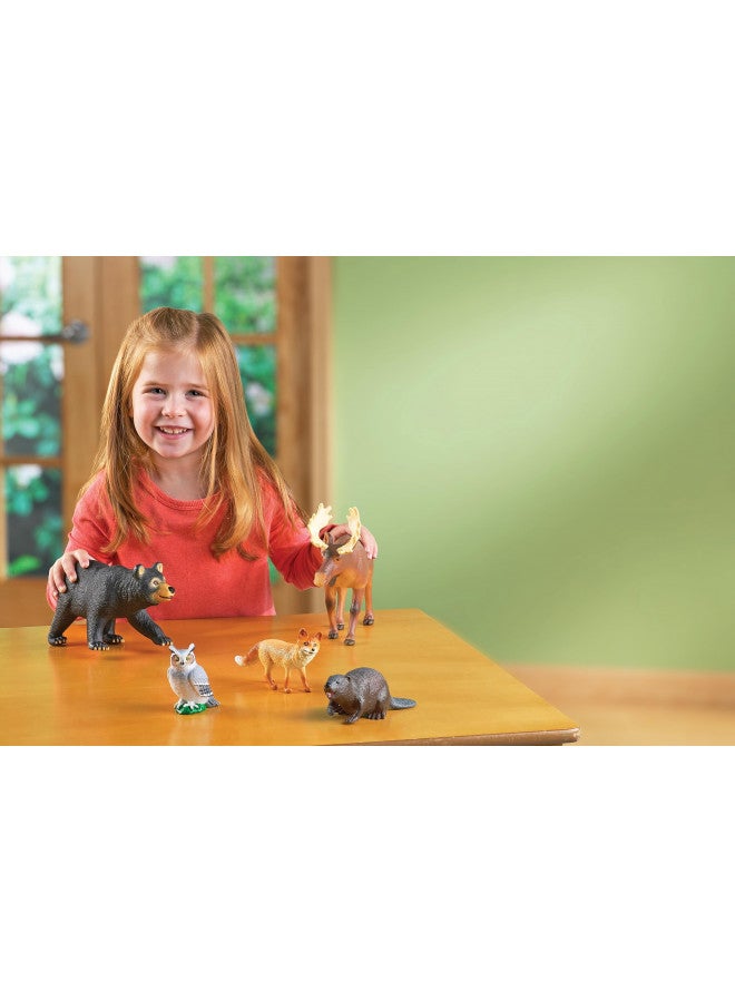 Learning Resources Learning Resources Jumbo Forest Animals - 5 Pieces, Ages 3+ Pretend Play Animals for Toddlers, Preschool Learning Toys, Kids Play Animal Figures, Zoo Animals - Image 3
