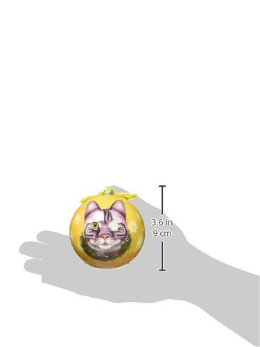 إي آند إس بتس Tabby Cat Christmas Ornament Ball Proof Ball - Image 2