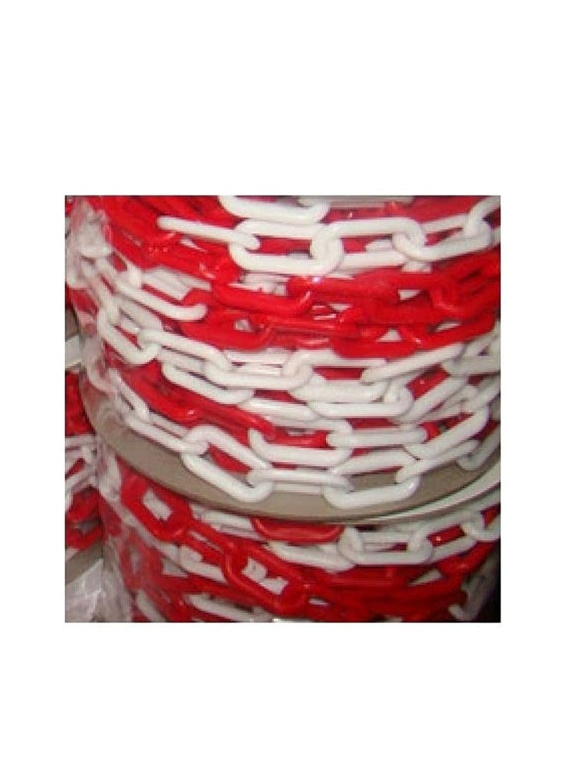 KNP KNP Plastic warning chain 23.6 x 17.2 x 14.2 cm is a highly visible and durable chain designed for crowd control, safety barriers, and restricted access areas 
