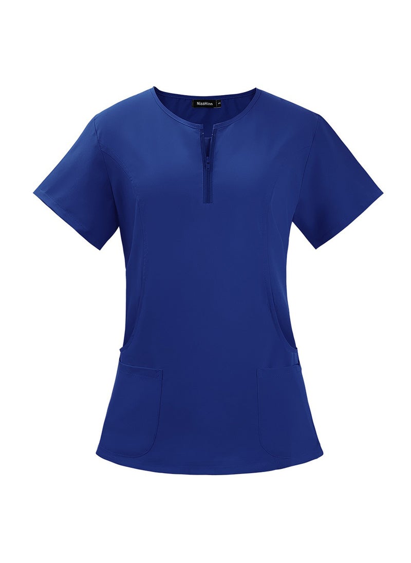 Generic Women's Medical Scrub, Soft and Comfortable Lycra Polyester Blend, 2 Piece Set, Ideal for Medical Environments  - Image 3