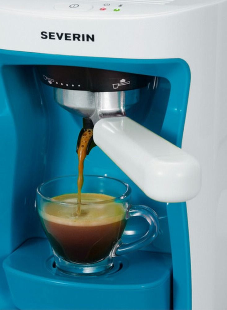Severin 15 Bar espresso coffee maker 1250w ka 5992 blue/white - Image 2