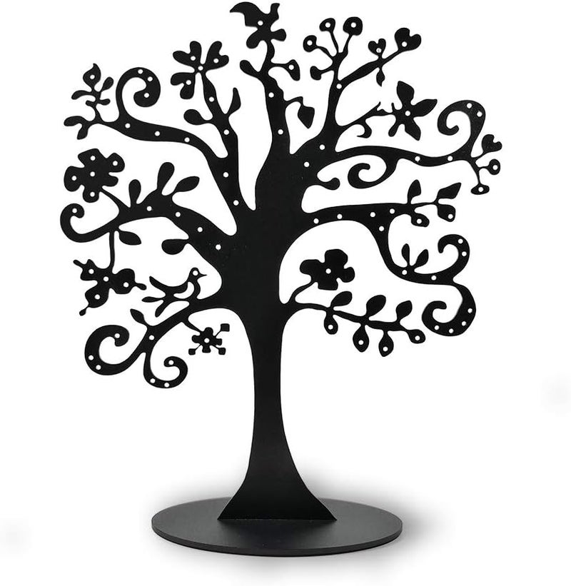 TPGP Qktxktzy Tree of Life Earring Stand - Elegant Metal Jewelry Organizer with 77 Holes - Image 4