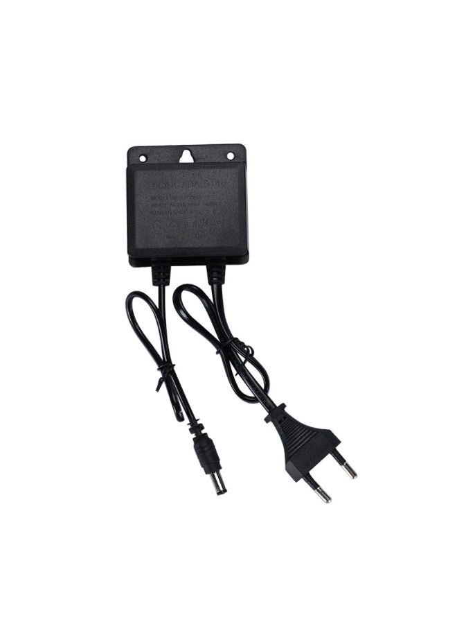 Ball Machine Outdoor Waterproof Power Supply Monitoring Adapter 12V2A Power Supply Special Plug Monitoring DC-Color:Black  - Image 1