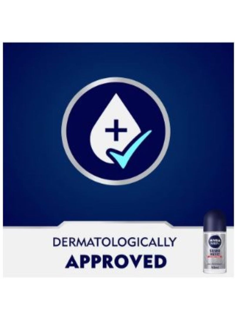 نيفيا مزيل عرق رول رجالى سلفر بروتكت 50مل - Image 3