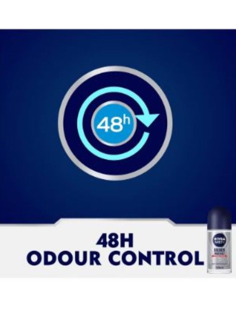 نيفيا مزيل عرق رول رجالى سلفر بروتكت 50مل - Image 2