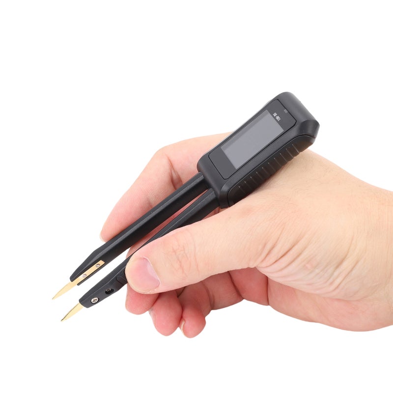 LCR Meter Tweezer 10KHz Digital Multimeter Tester with OLED Display for Inductance Capacitance Resistance Diode Switch Compatibility Auto Component Recognition Electronic Component Analyzer SK-BD1 - Image 2