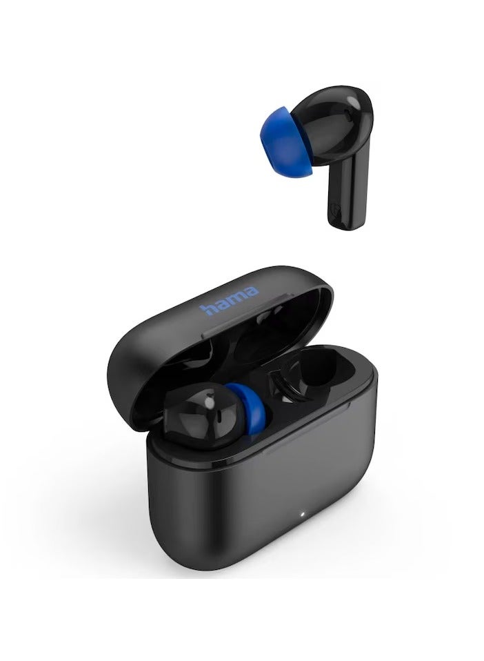 هاما سماعات Passion Clear II بلوتوث لاسلكية مع ENC و ANC / سماعات أذن لاسلكية حقيقية مع بلوتوث 5.3 / سماعات داخل الأذن للاتصال / ميكروفون / سماعات أذن لاسلكية حقيقية مع التحكم باللمس / التحكم الصوتي / وقت تشغيل 20 ساعة - أسود - Image 1