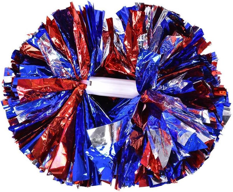 comfrt Cheerleading Pom, 1 Pair Cheerleader Aerobics Pom Poms Pompoms for Dance Party School Sports Competition - Image 1