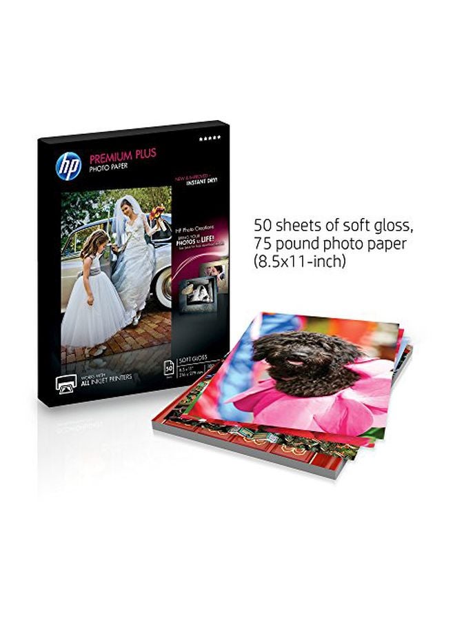 HP 50-Piece Premium Plus Photo Paper Set - Image 2