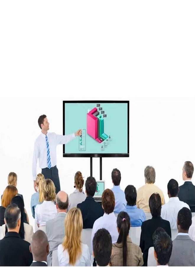 Skill Tech SH 605BFS Versatile & Compact TV Stand for 32–70 Inch Screens, VESA 600x400mm, Max Load 50kg – Space Saving Floor Stand with Adjustable Height  Black  - Image 3