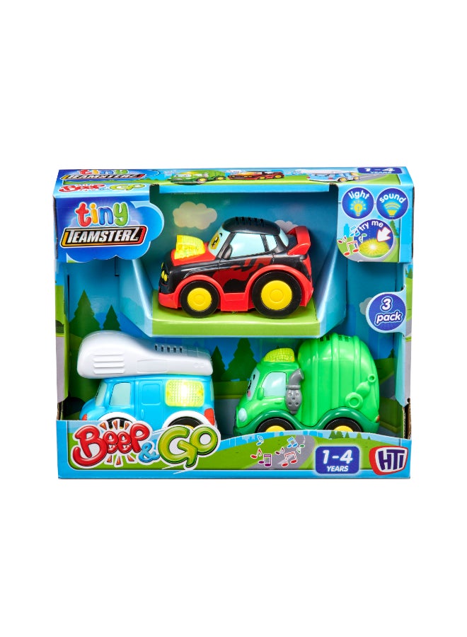 TEAMSTERZ Tiny Teamsterz Beep and Go City 3 Pack - Image 3