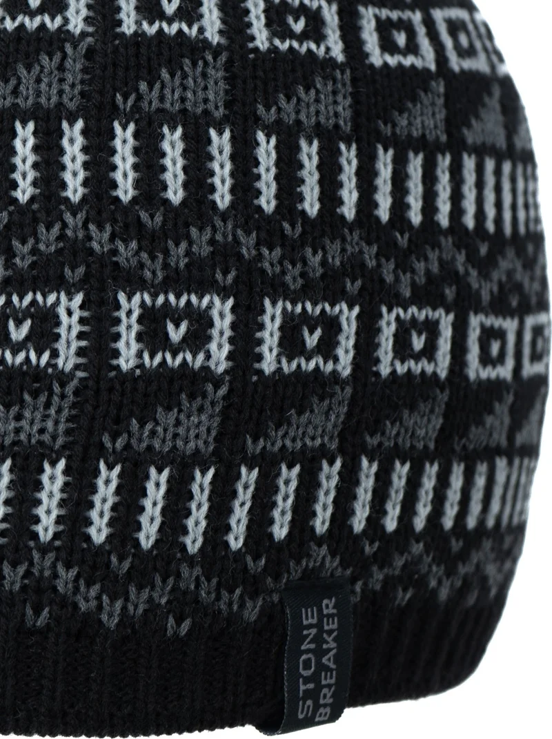 Oppland Men's Winter Thick Beanie Cotton Carlo Model Keeps Warm Flexible Windproof Comfortable Design