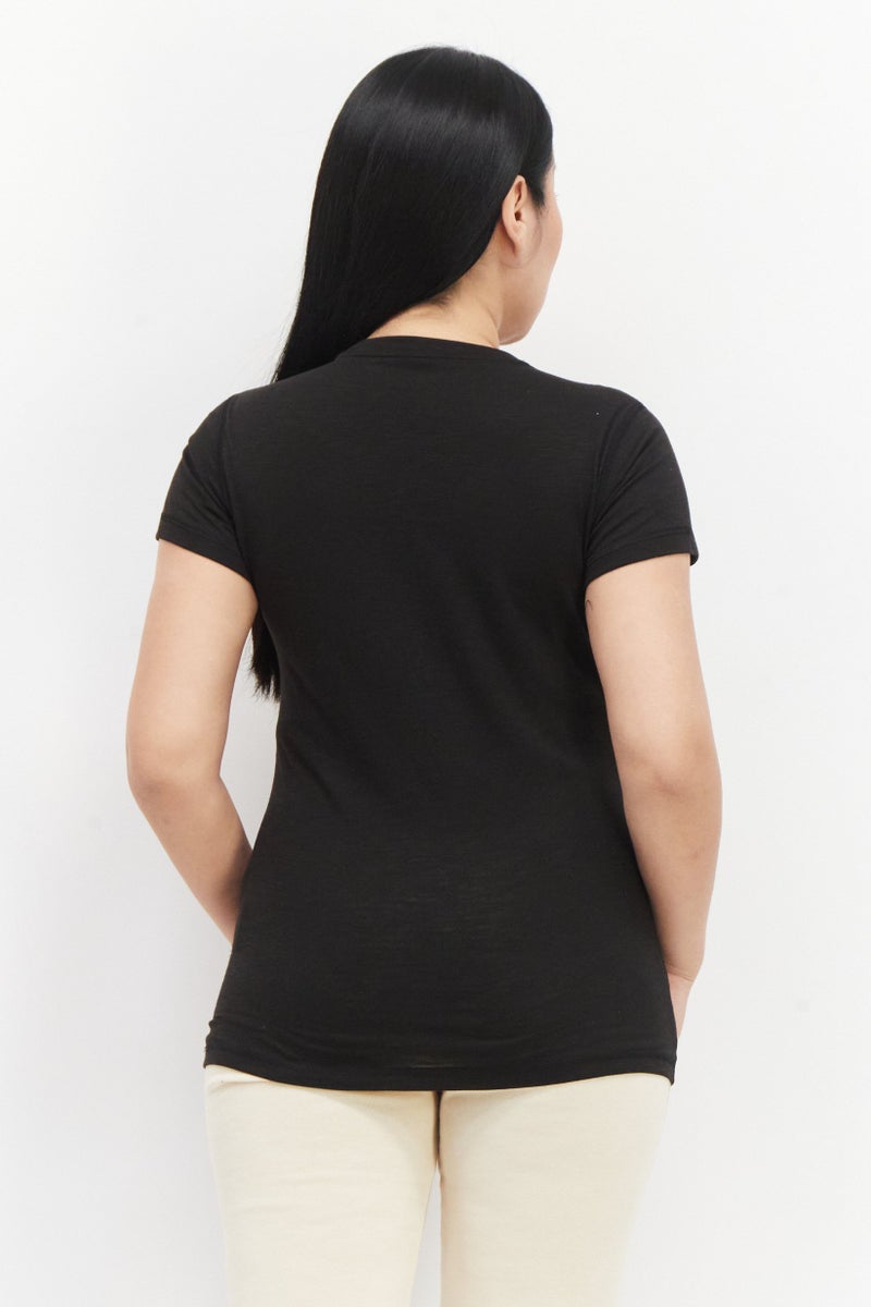 PUMA Women Sportswear Fit Graphic Print T-shirt, Black - Image 3