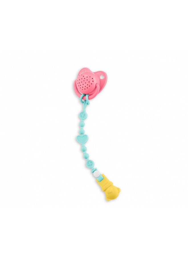 Corolle Corolle Baby Doll Pacifier with 15 Sounds - for 14" Baby Dolls, Pink/Blue  - Image 1