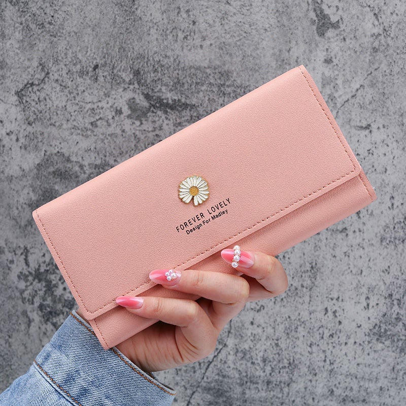 Multifunctional Solid Color PU Leather Wallet, RFID Blocking Design Portable Daily Storage Purse for Cards Cash Coin Business Use - Image 3