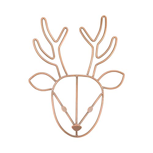 NoJo Deer Shaped Wire Nursery Wall Decor, Finish, Copper - Image 1
