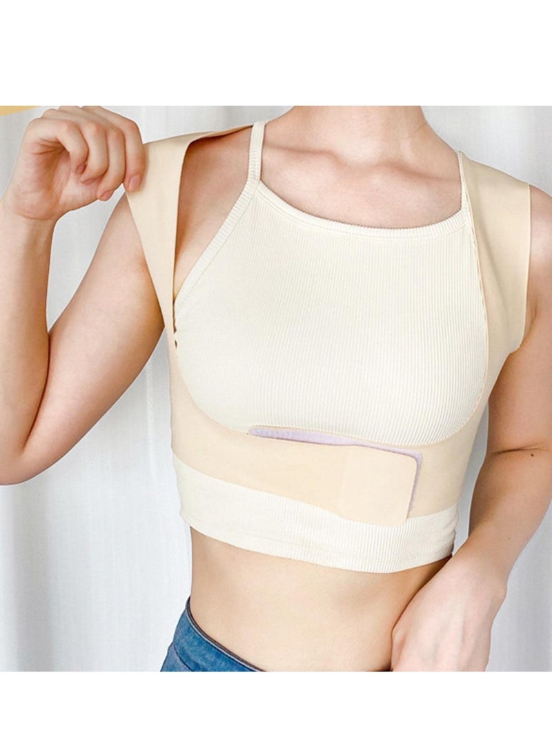 SOLARAE Back Straightener, Shoulder Brace for Posture - Support Humpback Correction Belt Adult Unisex Breathable Posture Corrector Brace Adjustable Back Straightener (L) - Image 4