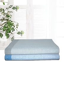 Athom Living Astar Cotton Bath Towel Soft Absorbent LightweightIdeal for Home Gym and Travel Pack of 2 - Image 2