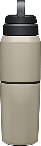 CamelBak Products MultiBev Water Bottle Travel Cup Vacuum Insulated Stainless Steel Dune 17oz bottle 12oz cup - Image 3