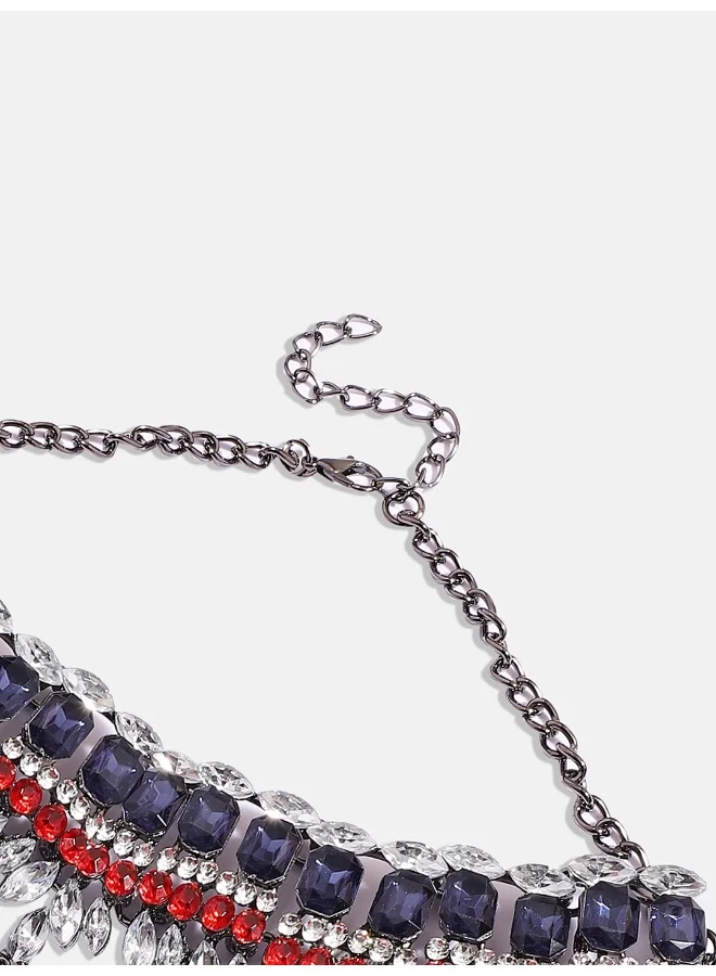 SOHI Crystal Drop Necklace