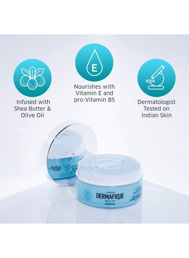 Dermafique Aqua Cloud Hydrating Crème with Shea Butter – 200g, with Seaweed Extracts, Weightless & Non-greasy That Results in Glowing Skin, Moisturizer for Face with Deep Hydration and Nourishment | For All Skin Type - Image 5