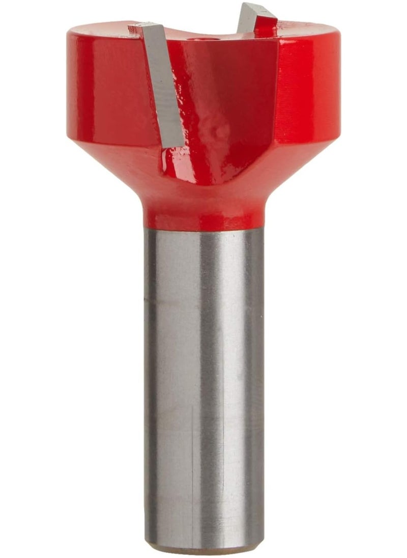 freud Freud Spoilboard Surfacing & Mortising Bit with Perma-Shield Coating for Ultra-Clean Hinge Mortises - 2 Cutters, 18000 RPM, 1/2" Height, 1-1/4" Dia., 1/2" Shank - 16-108  - Image 2