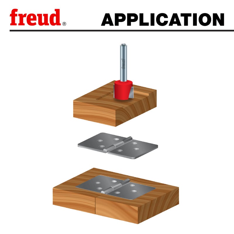 Freud 16-108: 1-1/4" (dia.) Spoilboard Surfacing & Mortising Bit with 1/2" shank, 1/2" carbide height - Image 5