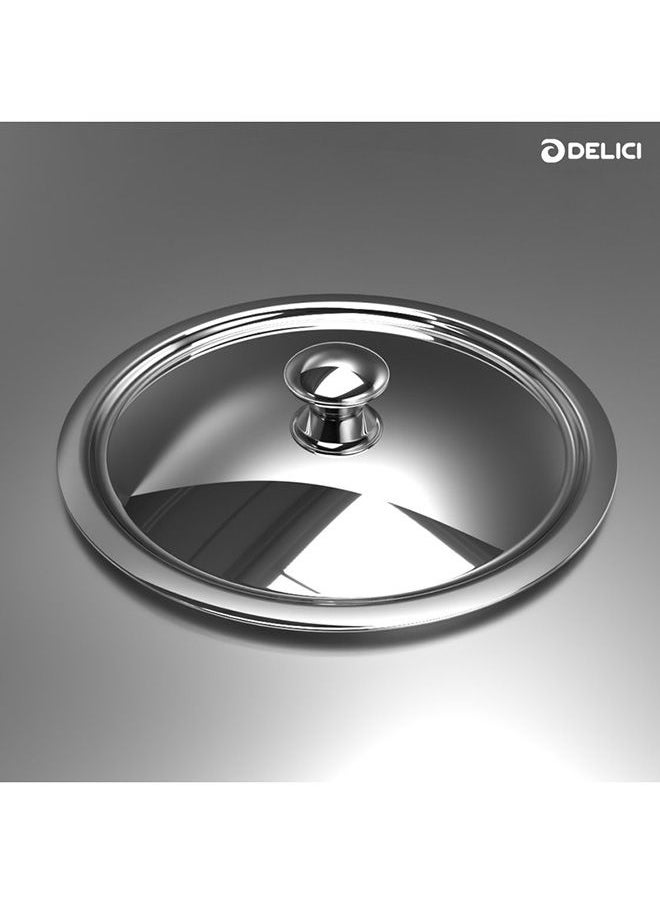 DELICI - 8-Piece Cookware Set   Tri-Ply Stainless Steel Honeycomb (DTHKS8P) - Fry Pan, Milk Pan, Kadai Pan with Steel Lids, Inner Honeycomb Etching Design, Premium Riveted SS Handle,Non-Stick Interior - Image 1