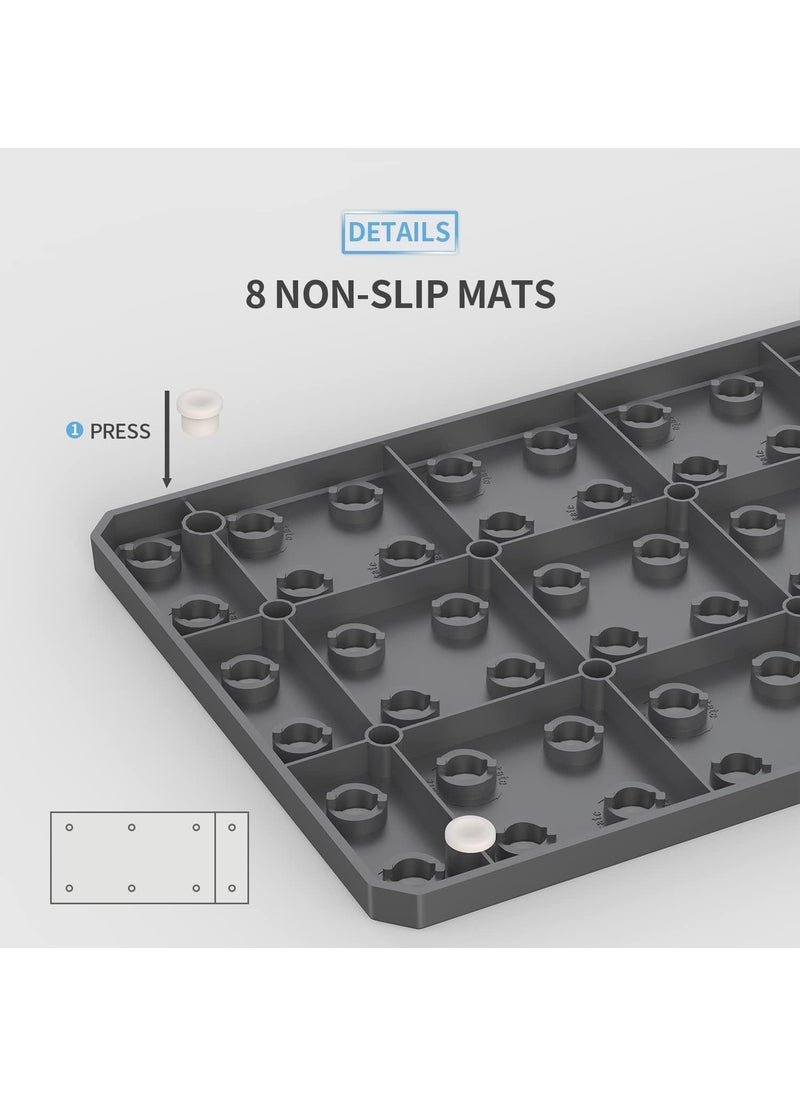 Pamidhar Pamidhar Kitchen Shelf Organizer Telescopic Dish Plate Drying Rack Pegboard Drawer Organizer1 Pcs  - Image 2