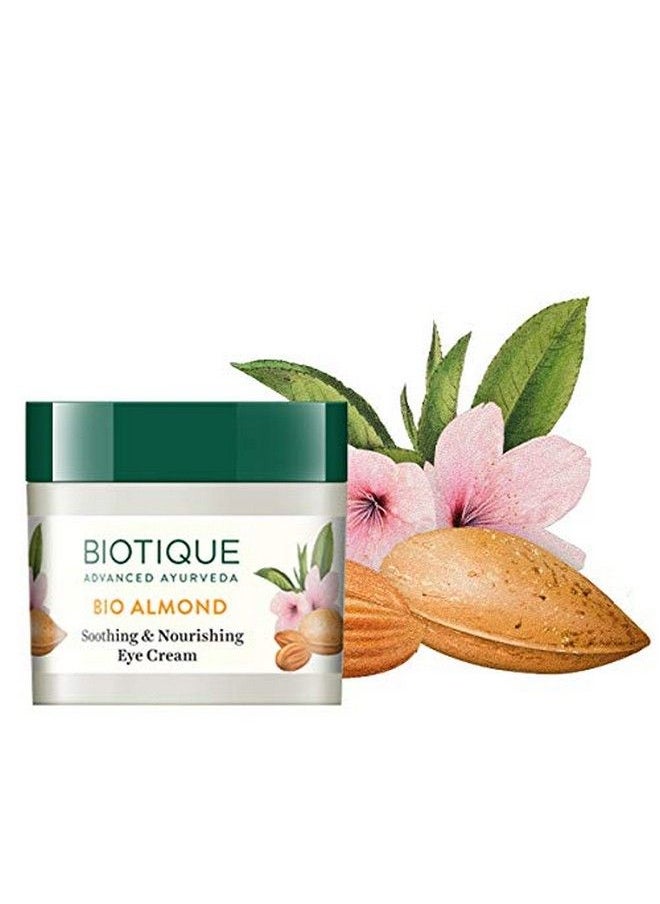 Biotique - Almond Under Eye Cream For Dark Circles & Puffiness 16 G - Image 1