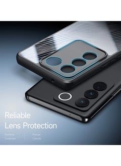 DUX DUCIS DUX DUCIS Aimo Aimo Cover for the vivo S16/S16 Pro/V27/V27 Pro mobile phone slim, transparent matte cover made of TPU, polycarbonate, polypropylene, silicone - black  - Image 4