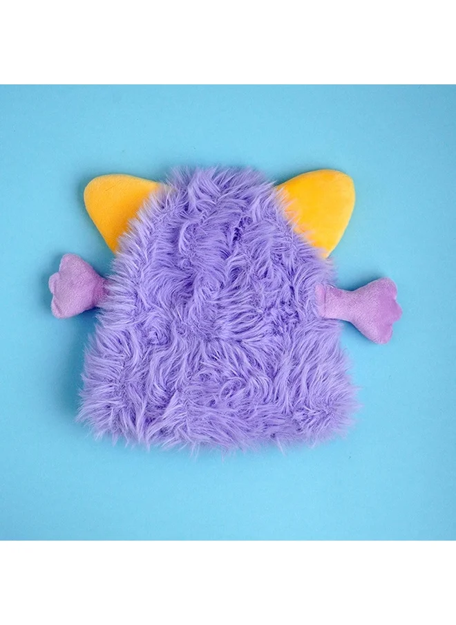 LITTLE SURPRISE BOX Purple Furry Monster 3D Style Winter Cap/Beanie For Kids