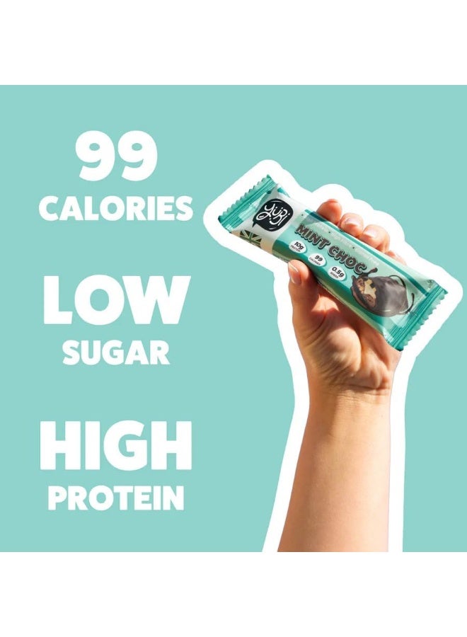 YuBi Bar YUBI VEGAN Protein Bars - Mint Choc - 99 Calories High in Protein and Fiber Low in Sugar, Gluten and Dairy Free. Pack of 12 - Image 4
