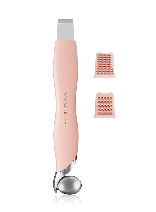Vangines 2-in-1 Blackhead Scraper & Ice Roller, Face Spatula Tool for Blackhead Removal and Pore Cleaning, Cooling Roller for Men & Women (Dusty Rose) - Image 1