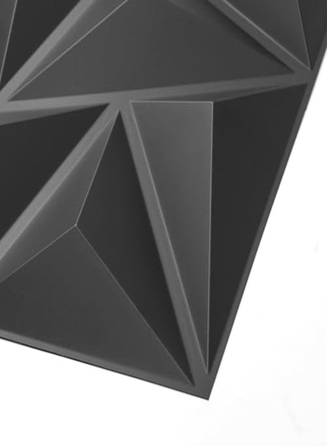Art3d 20 Pack Decorative 3D Wall Panels 11.8 x 11.8 Inch Covering 19 Sq.ft - Glue Up PVC Wall Panels for Interior Décor, Living Room, Office and Home, Black - Image 4