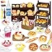 Crelloci Mini Bake Shop DIY Craft Kit Resin Clay Caf Play Set with Counter Display Rack Paints Cream Glue Molds Realistic Pretend Bread Cakes Drinks Creative Mini Food Toy for Kids 6 - Image 2