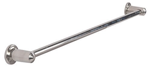 SHRUTI (Saloni) Heavy Duty Classic Plain Stainless Steel Bathroom Towel Rod/Towel Stand/Towel Holder/Towel Rack for Routine use of Bathroom Accessories - 1.5" Foot Long (1657) - Image 2