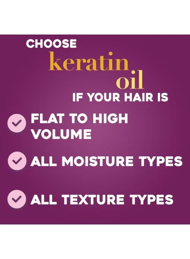 OGX Anti-Breakage Keratin Oil Shampoo (385ml) - Image 3