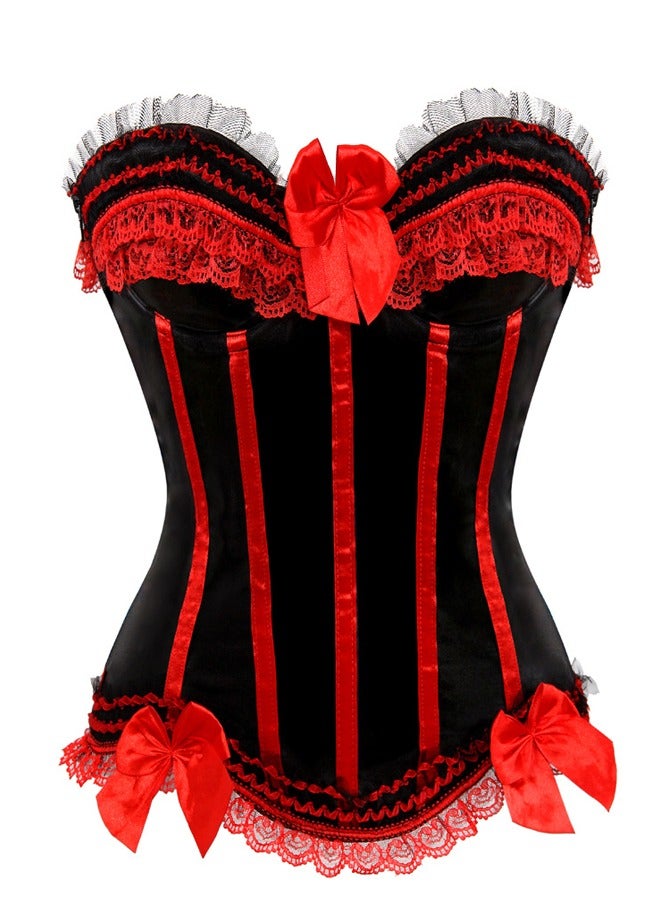 Women's Corset Top with Skirt 2-piece Set Shapewear Boned Lingerie Top for Weddings and Special Occasions Shapewear  - Image 3