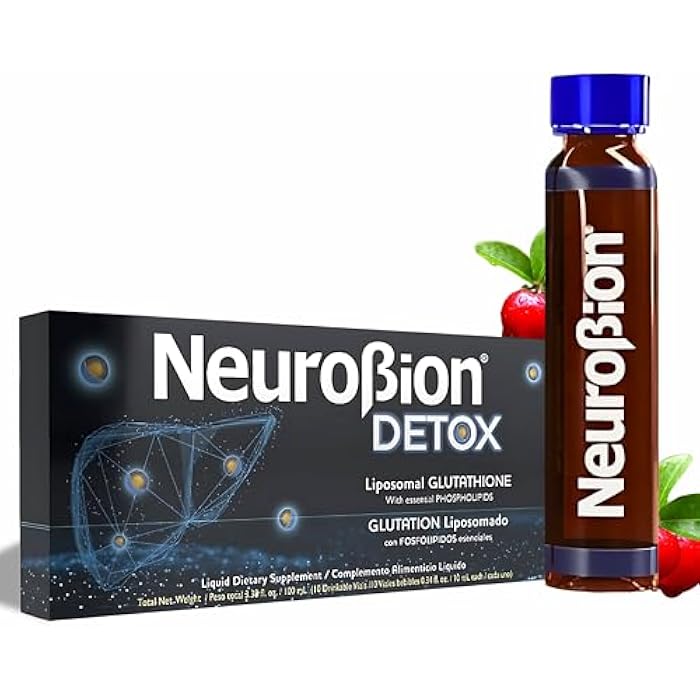 Neurobion نيوروبيوتن ديتوكس جلاوتاثيون ليبوسومي سائل فوسفوليبيد أساسي جلاوتاثيون ليبوسومادو سائل مكمل جلاوتاثيون ليبوسومي مضادات الأكسدة نظام المناعة 10 أمبولات - Image 1