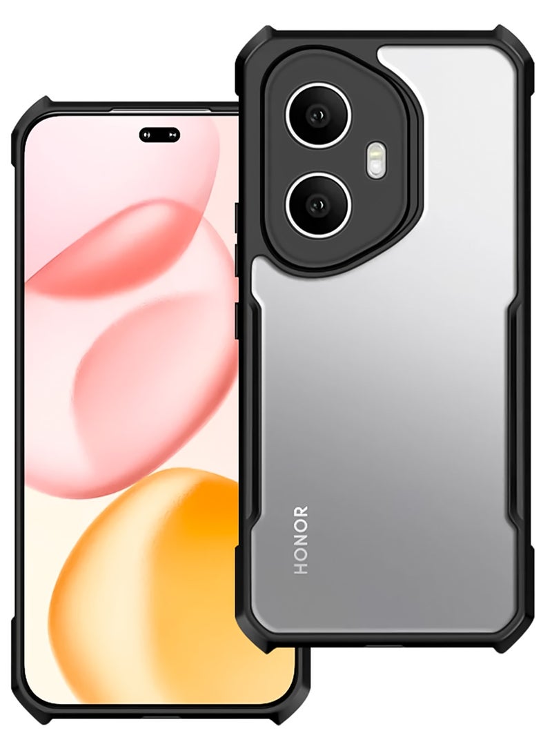 For Honor 300 Case, Camera Lens Protection Back Cover, TPU+PC Shockproof Bumper Mobile Phone Case, Anti-Yellowing Slim Fit Protective Casing  - Image 1