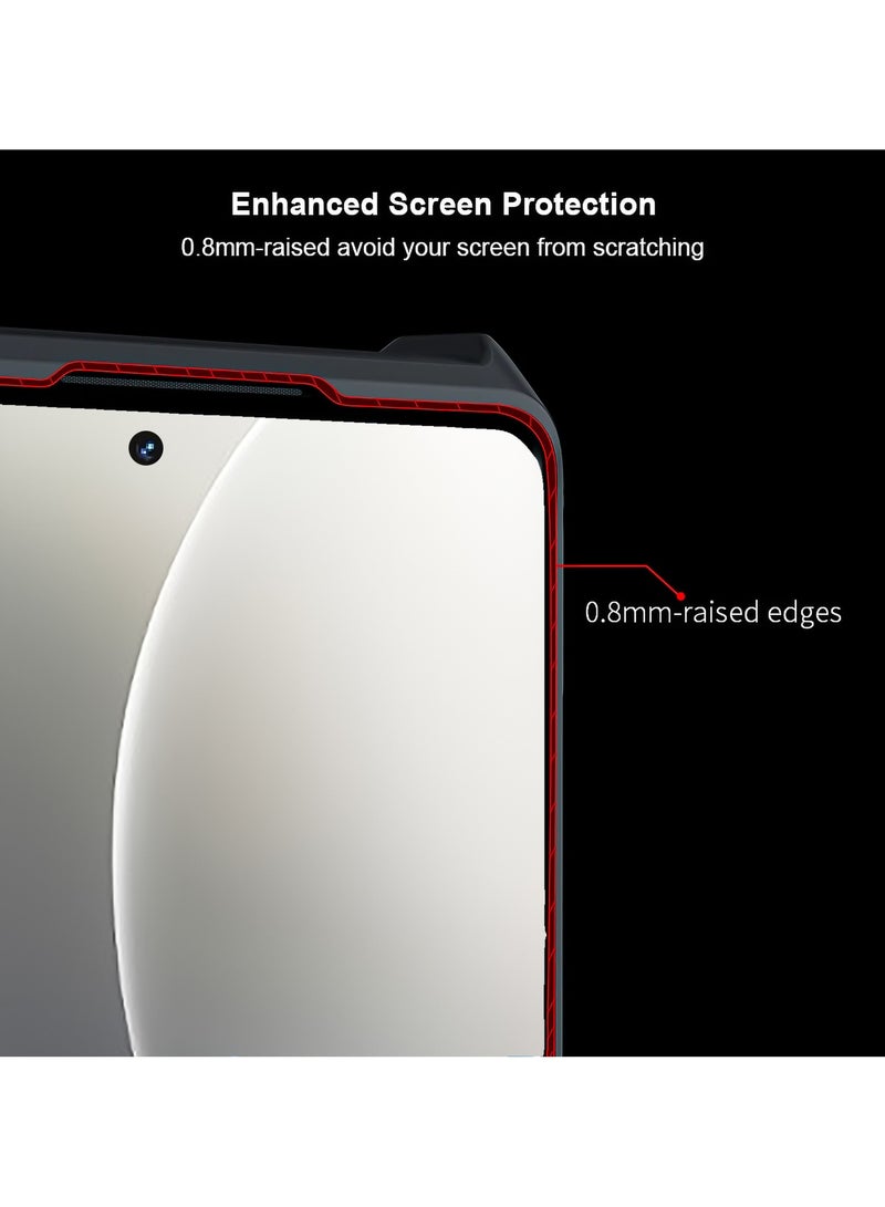For Honor 300 Case, Camera Lens Protection Back Cover, TPU+PC Shockproof Bumper Mobile Phone Case, Anti-Yellowing Slim Fit Protective Casing  - Image 2