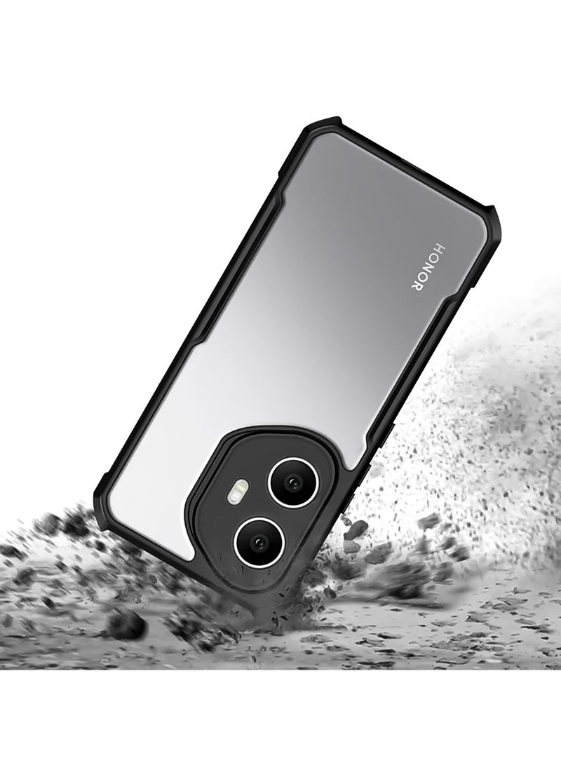 For Honor 300 Case, Camera Lens Protection Back Cover, TPU+PC Shockproof Bumper Mobile Phone Case, Anti-Yellowing Slim Fit Protective Casing  - Image 4