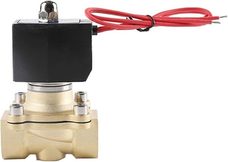 0 5 Inch Brass Electric Solenoid Valve IP65 Waterproof Normally Closed 24V 12V 220V 110V - Image 1
