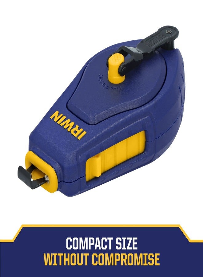 IRWIN Tools STRAIT-LINE COMPACT Chalk Reel, with Blue Chalk, 30 ft. (IWHT48440BC) - Image 4