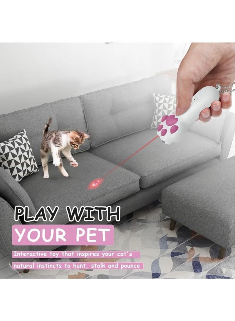 Lnteractive Cat Toys For Indoor Cats and Dogs, USB Rechargeable Cat trailer Toys for Chasing and Sports, Rechargeable Cat toys, Cat Claw Footprints - Image 4